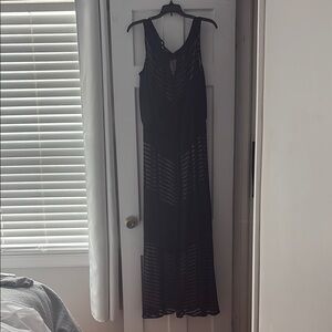 Elegant Black Sleeveless Maxi Dress